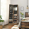 Rustic Brown Quakertown 21.3'' Wide Jewelry Armoire with Mirror