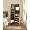 Rustic Brown Quakertown 21.3'' Wide Jewelry Armoire with Mirror