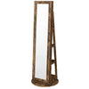 Rustic Brown Quakertown 21.3'' Wide Jewelry Armoire with Mirror
