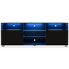 Black Quayshun TV Stand for TVs up to 65