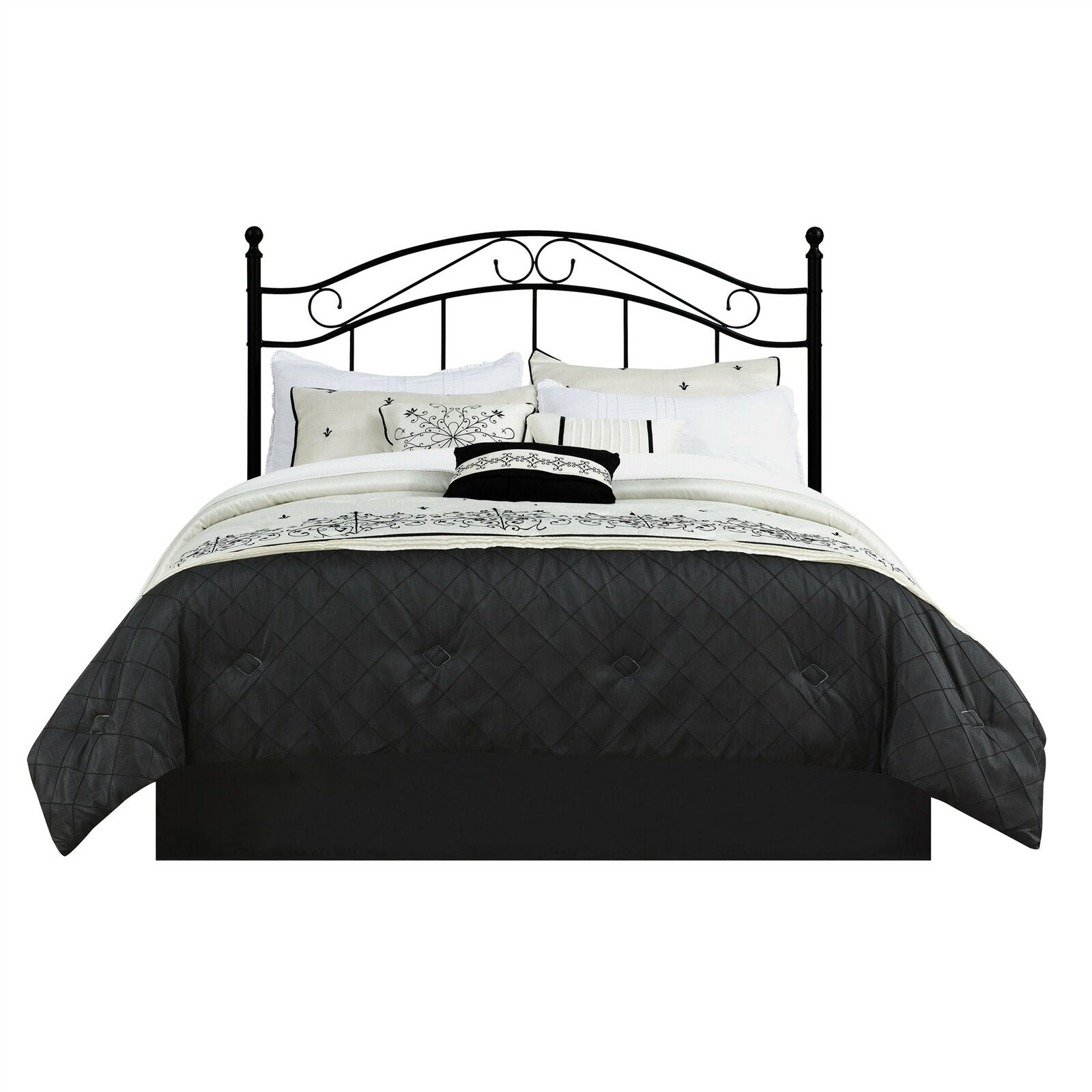 Black Gadji Full/Queen Open-Frame Headboard AH228
