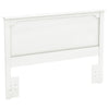 Queen White Fusion Full/Queen Panel Headboard (#HA599)