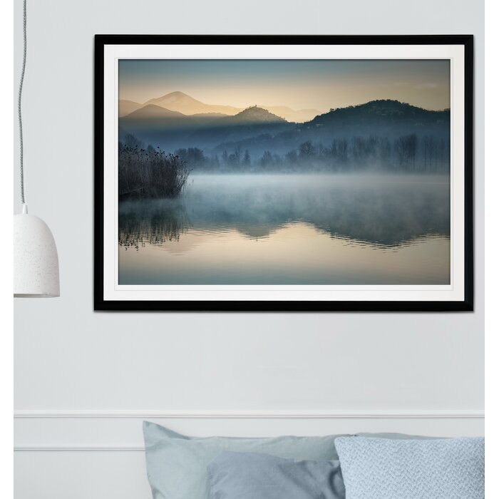 30" H x 40" W x 1.5" Quiet Morning Picture Frame Print