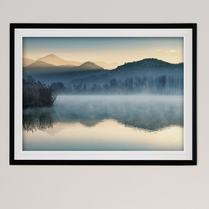 30" H x 40" W x 1.5" Quiet Morning Picture Frame Print