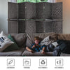 Black Rahem 106.3'' W x 71'' H 6 - Panel Bamboo/Rattan Folding Room Divider