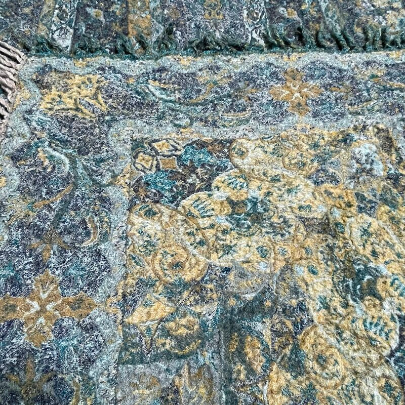 80" X 80" Rain Forest Boiled Wool Throw