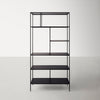 Blackened Bronze Ralph Stainless Steel Etagere Bookcase