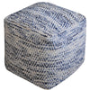 Randal 16' wool geometric pouf Dr378