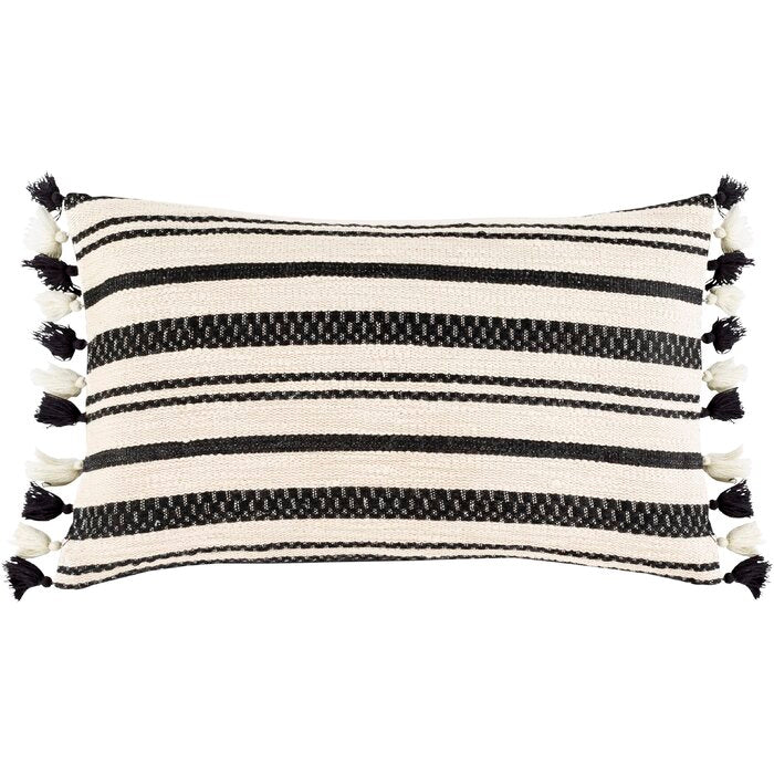 (2) Rankins Cotton Striped Lumbar Pillow EE267