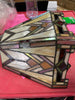 Barstow Stained Glass Wireless LED Wall Sconce with Remote