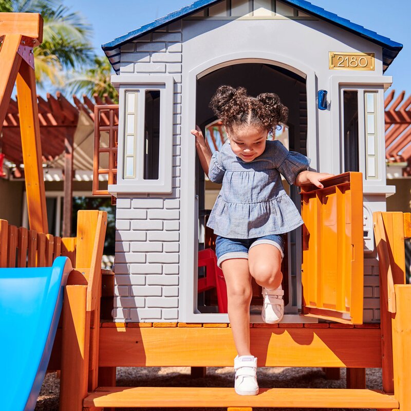 Chipmunk Cottage Little Tikes Playhouse With Slide And Swings Real