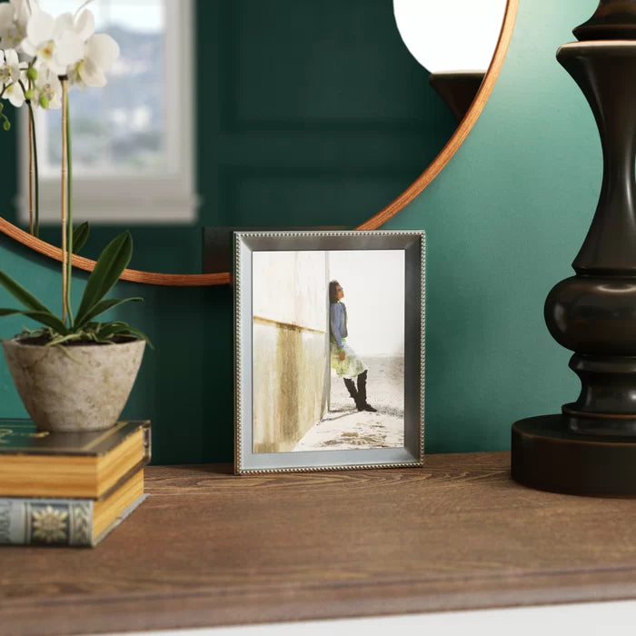 5" x 7" Silver Rectangle Metal Picture Frame, (Set of 2)