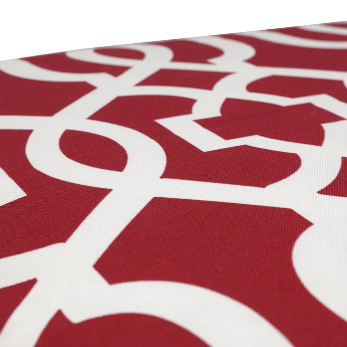 16" W Red 2 - Piece Outdoor Chair Pad (Set of 2)