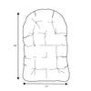 Red Barrel Studio® 1 - Piece Outdoor Seat/Back Cushion 27'' W x 44'' D