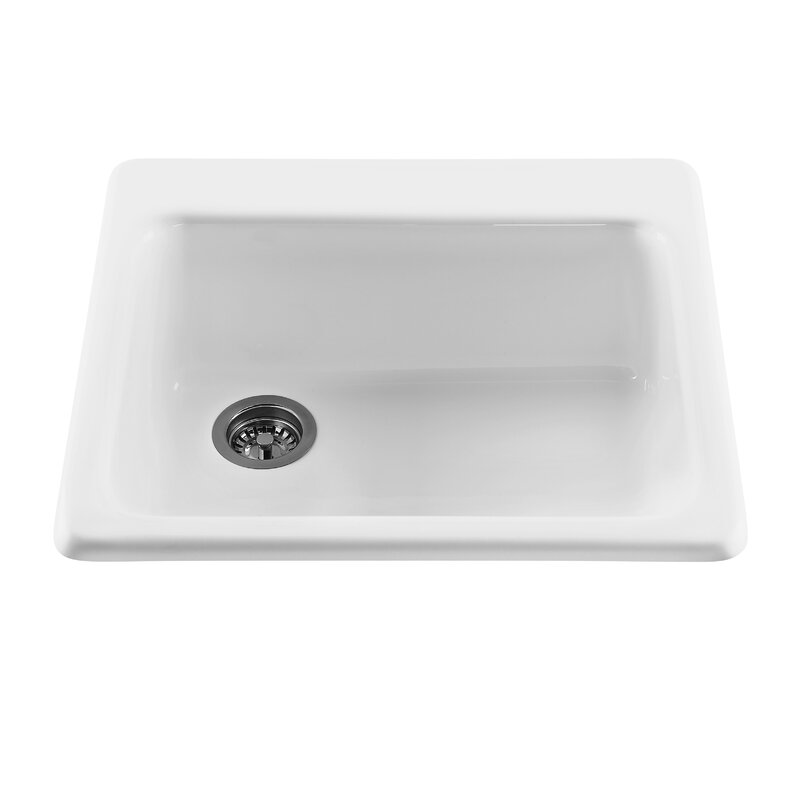 Bone Reliance 25" L x 22.25" W Simplicity Single Bowl Kitchen Sink 7298