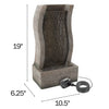 Resin Stone Wall Standing Fountain with Light (#K1825)