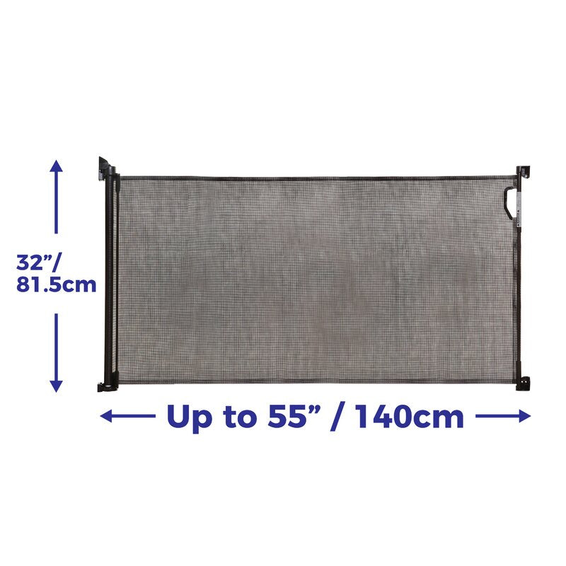 Black Retractable Safety Gate CL727
