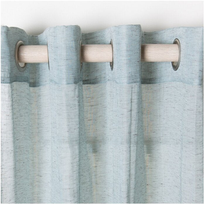 Richins Solid Sheer Grommet Single Curtain Panel (Set of 2) #HA1066