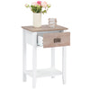 Oak/White Ringgold Steel Nightstand (Set of 2)