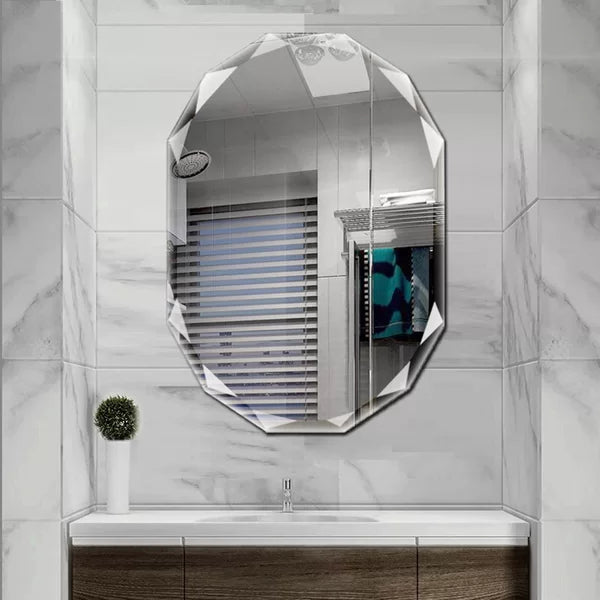 24" x 36 Risborough Glam Bathroom Mirror