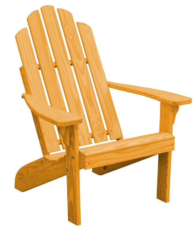 Rivale Wood Adirondack Chair, Natural Stain (#K3984)