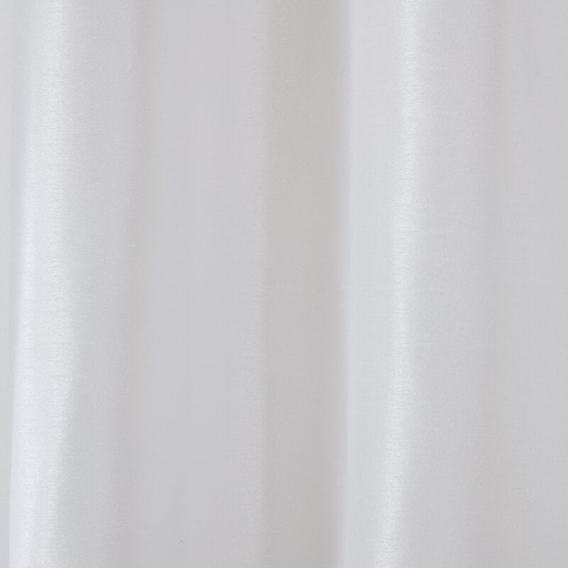 Rivau Solid Semi-Sheer Tab Top Single Curtain Panel 50" W x 95" L, (Set of 2)