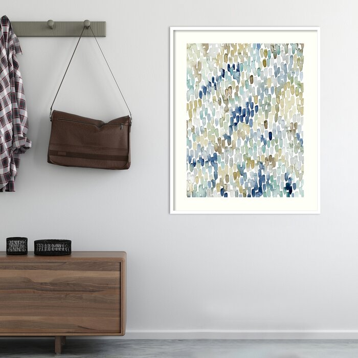 25" H x 21" W River Wavelets I by Grace Popp Picture Frame Painting