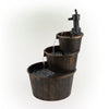 Riverton Acrylic 3-Tier Pump and Barrels Fountain