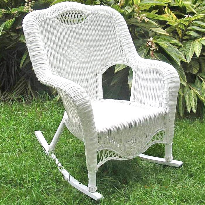 Riviera Rocking Chair, White – Salvage & Co Indy