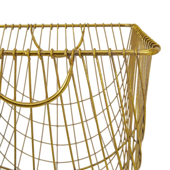 Medium ( 24" H x 16.85" W x 16.55" D) Gold Roll Laundry Basket
