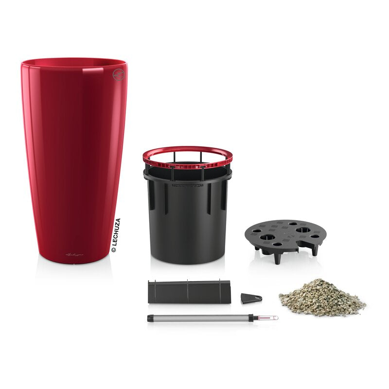 30" H x 16" W x 16" D Scarlet Rondo Self-Watering Plastic Pot Planter