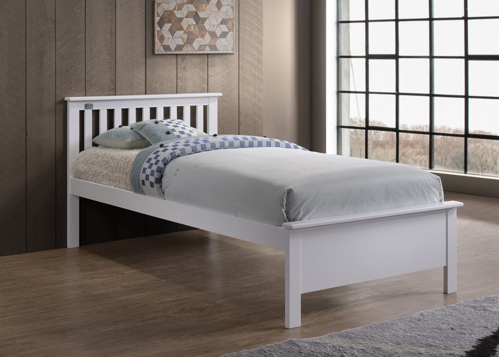 White Rosina Twin Platform Headboard Only