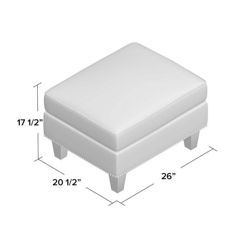 Rotterdam 26" Wide Rectangle Ottoman CA504