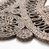 3' Round Handmade Handwoven Jute/Sisal Area Rug in Gray