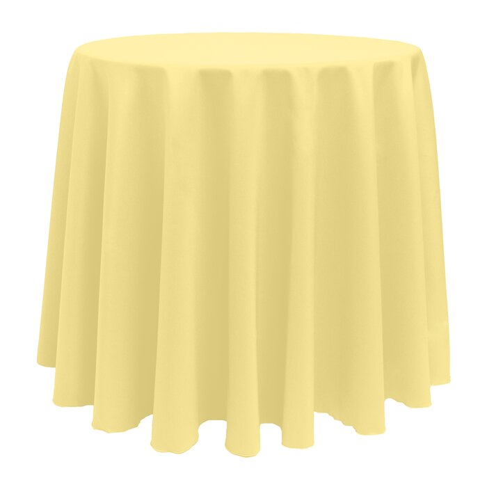 96" x 96" Cornsilk Round Tablecloth