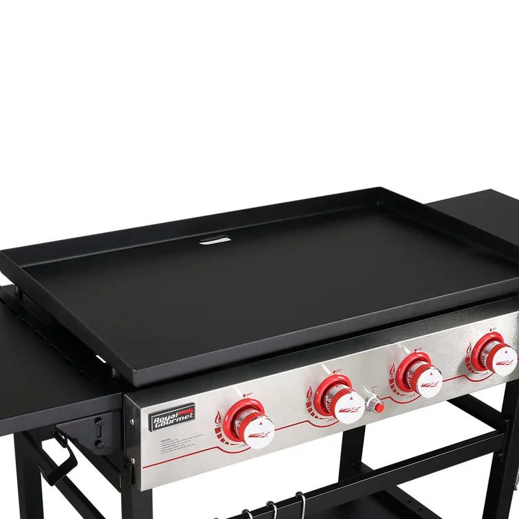 4 - Burner Flat Top Liquid Propane 52000 BTU Gas Grill