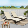 Roylee Ebern Designs 2 - Piece Outdoor Seat/Back Cushion 27.5'' W x 80'' D (Set of 2)
