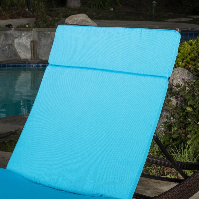 Roylee Outdoor Seat/Back Cushion 27.5'' W x 80'' D (Set of 2)
