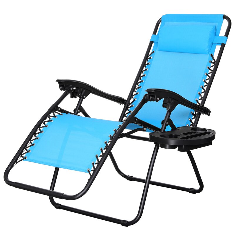 Blue Rozzer Long Reclining Chaise Lounge Set (Set of 2) CYB181