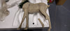 2 Piece Burlap Finish Frosted Deer Decorative Accent Set