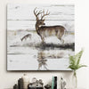 Rustic Misty Deer - Print on Canvas 40