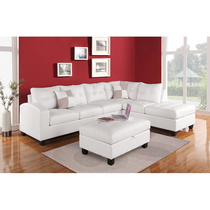 Ruthton Right Hand Facing Sectional with throw pillows