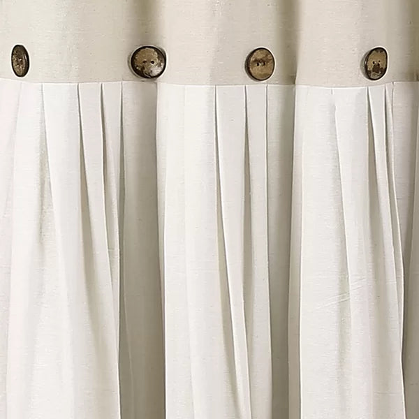 72" W x 72" L Linen Ruya Single Shower Curtain