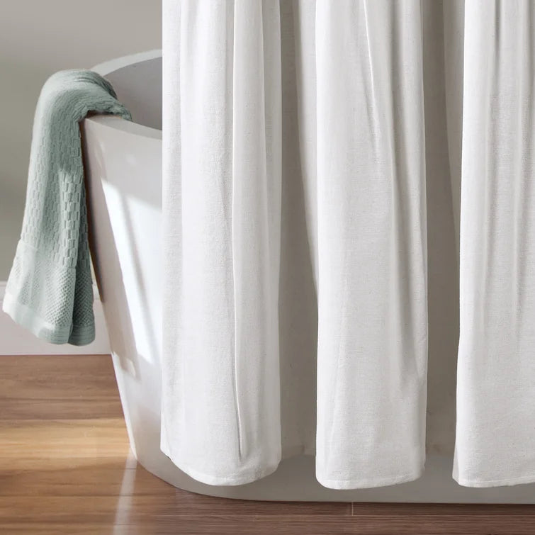 72" W x 72" L Blue/White Ruya Single Shower Curtain