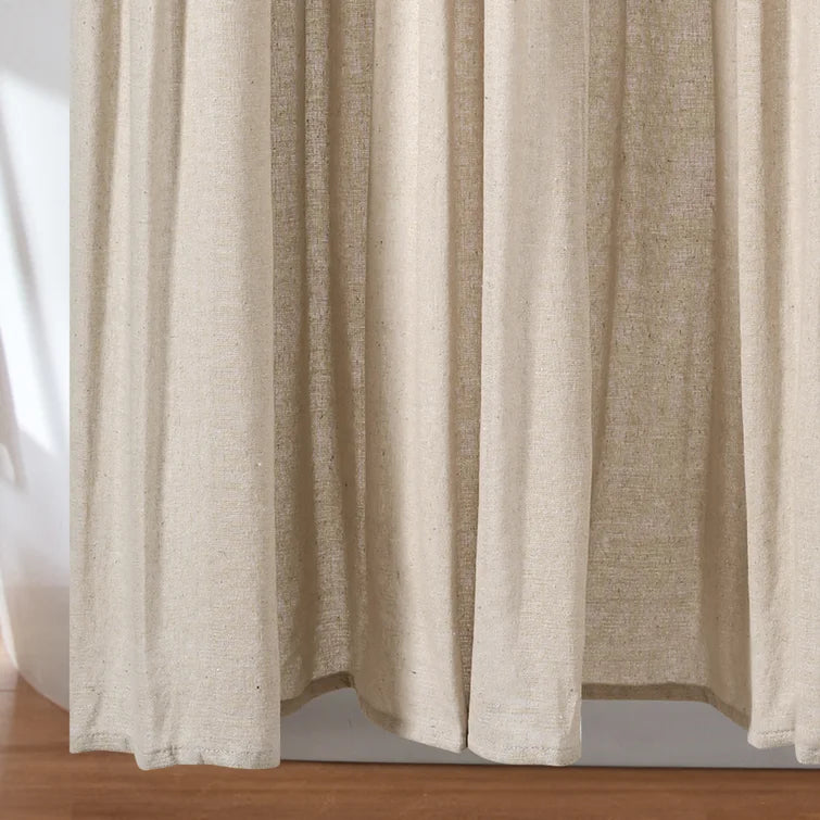 72" W x 72" L Dark Linen Ruya Single Shower Curtain