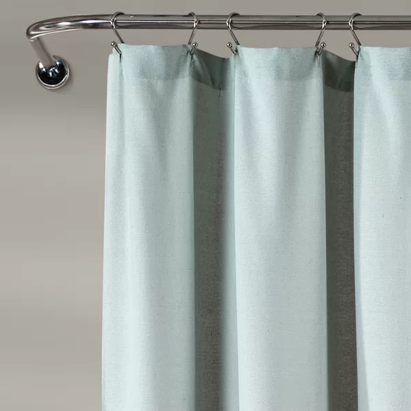 72" W x 72" L Blue/White Ruya Single Shower Curtain