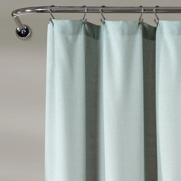 72" W x 72" L Blue/White Ruya Single Shower Curtain