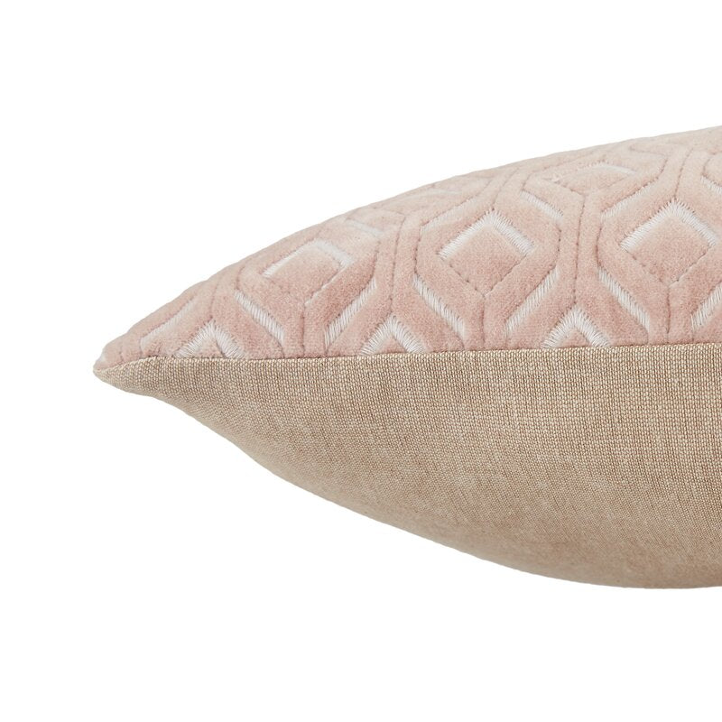 Blush Ryans Rectangular Cotton Pillow Cover & Insert, (Set of 2)