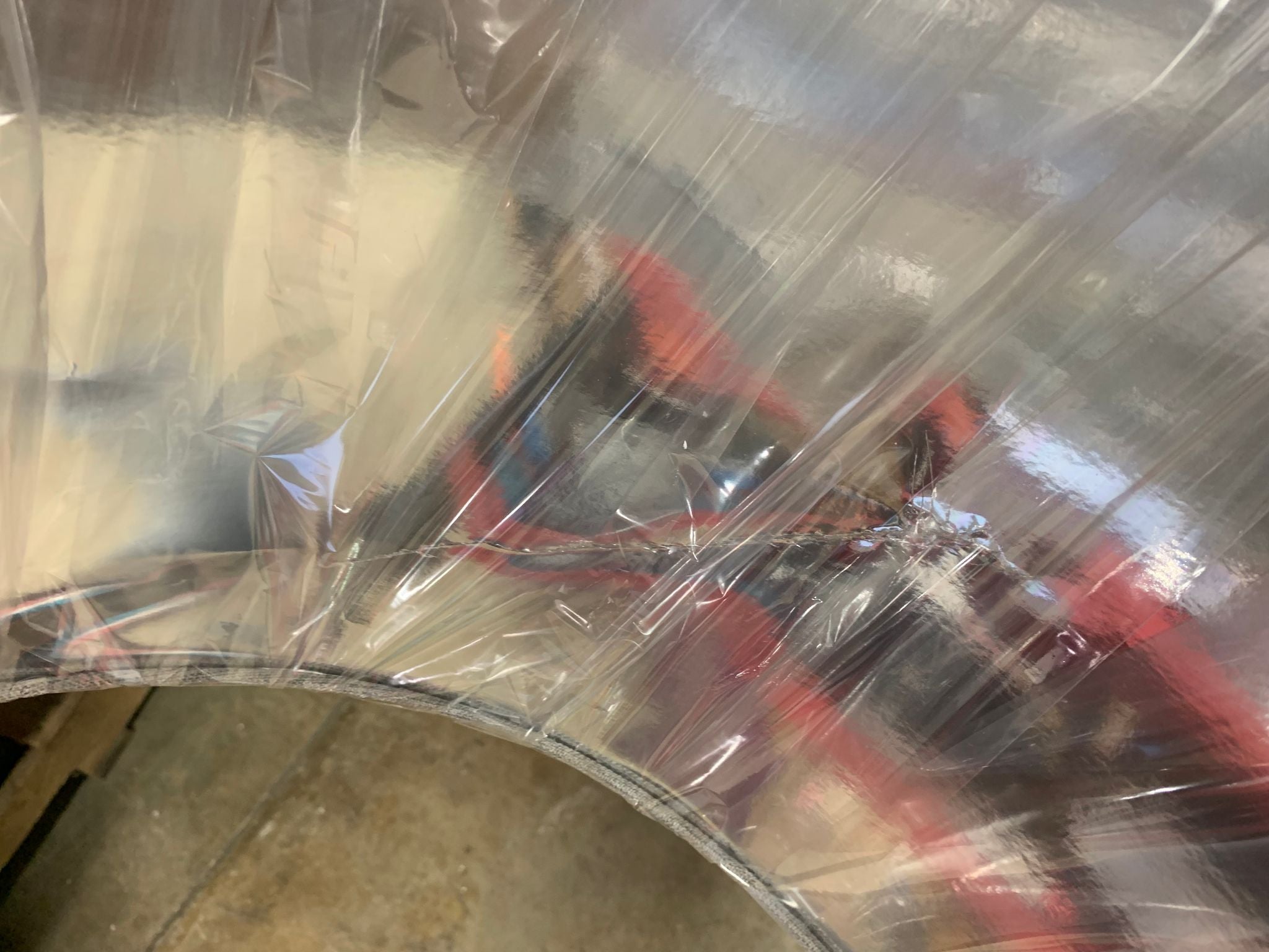 34" Smoke Glass Table Lamp