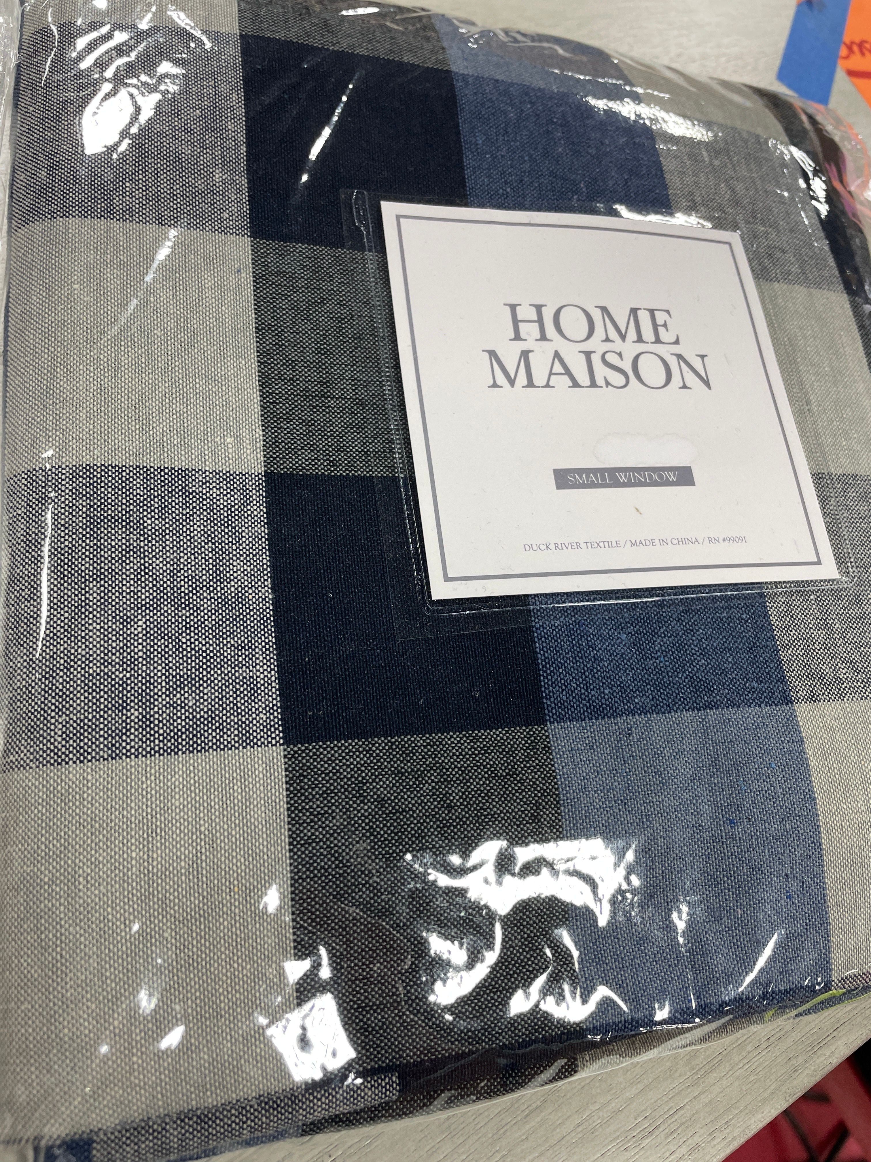 Blue Cedric 3 Piece Kitchen Curtain b123-ACS175